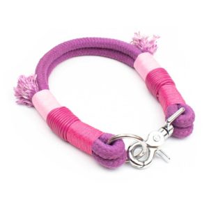 Halsband Hundeleine Pink Rosa Tau