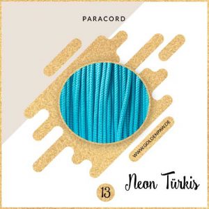 013-Paracord-NEON-Tuerkis