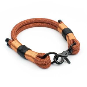 Luxus Halsband Set Bronze Schwarz